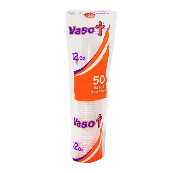 Vaso 12 oz 1 paquete x 50 und solo en citixfood